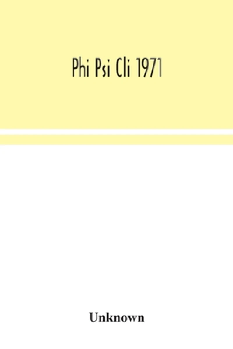 Phi Psi Cli 1971
