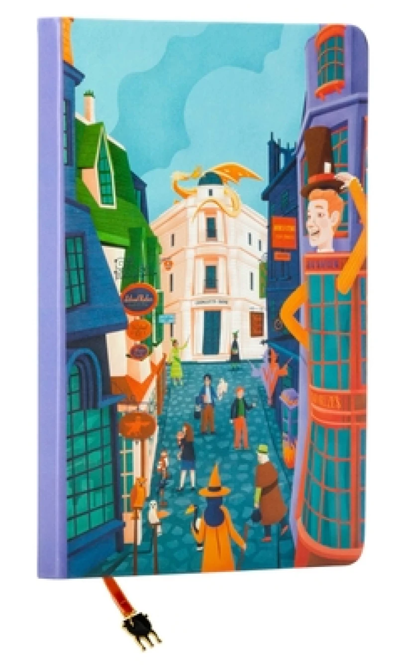 Harry Potter: Exploring Diagon Alley Journal with Ribbon Charm